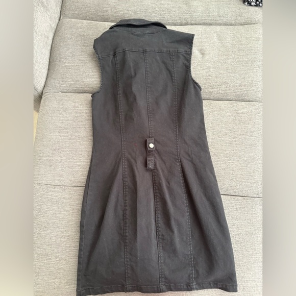 H&M Black biker Mini Dress (no belt) - Picture 4 of 6